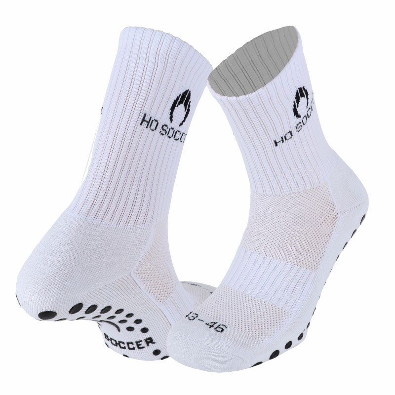 Weißer rutschfester Sportsocken