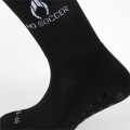 Schwarzer rutschfester Sportsocken