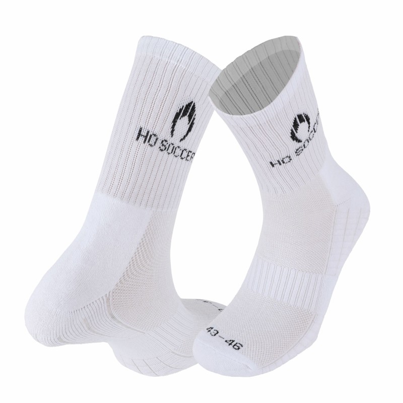 Weißer rutschfester Sportsocken