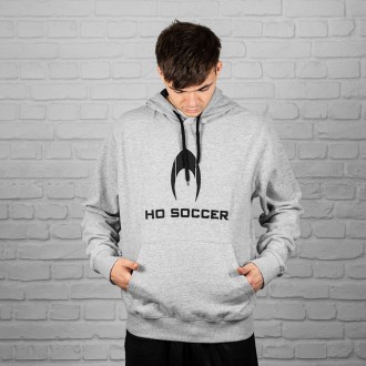SUDADERA HO SOCCER GRIS