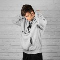 SUDADERA HO SOCCER GRIS
